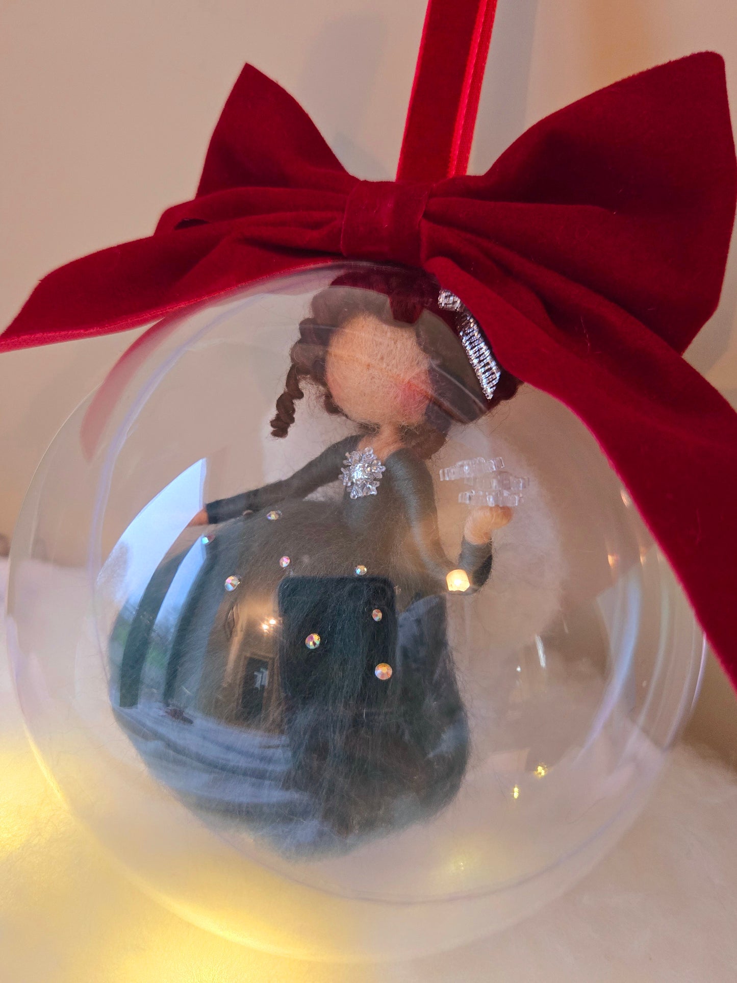 Green Christmas Angel